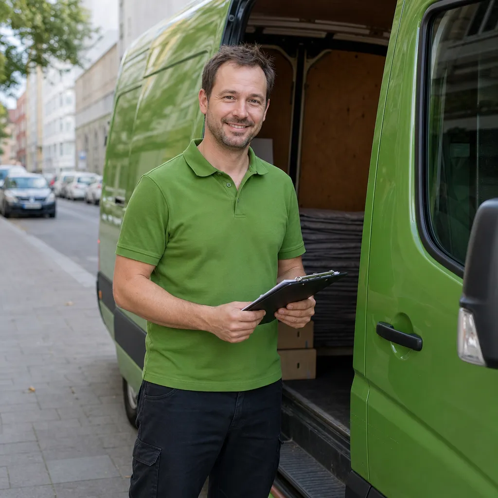 Transporter mit Fahrer